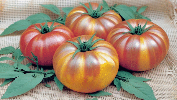 Big Rainbow Heirloom Beefsteak Tomato